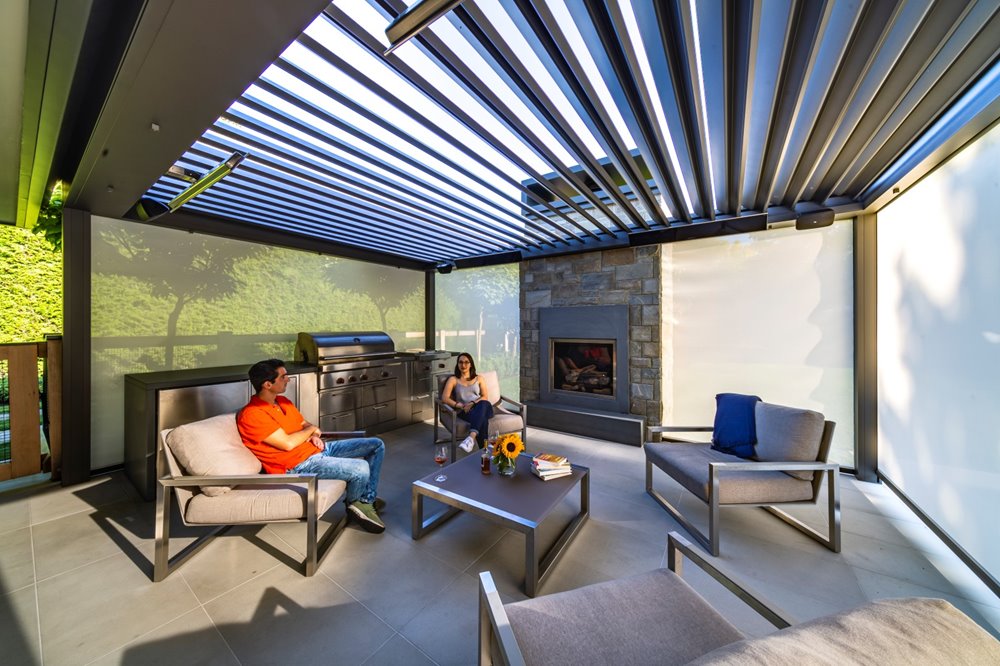 The difference between a pergola and a veranda.